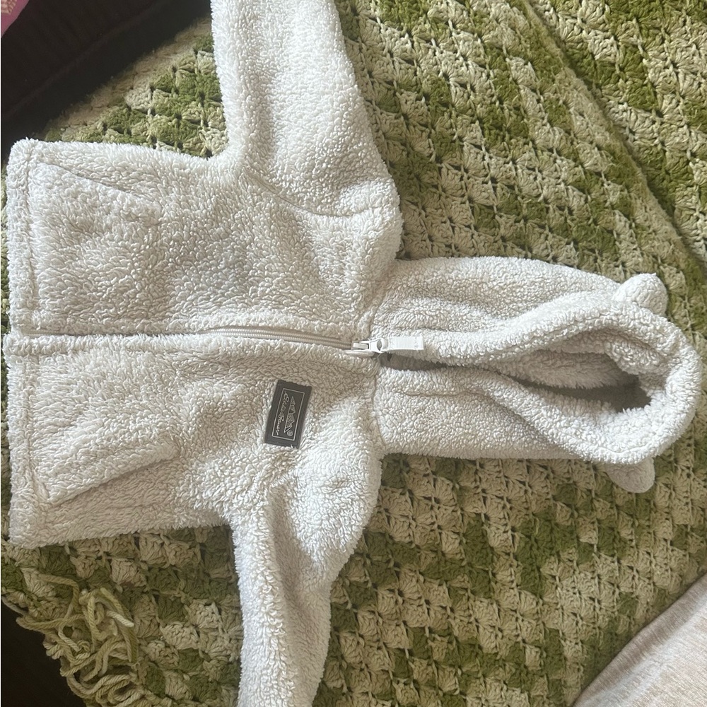 Eddie Bauer White Sherpa Jacket